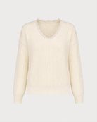Women's Acrylic Knit Sweater - RIHOAS - 01