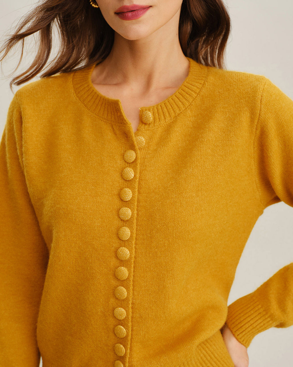 Women's Acrylic Knit Sweater Tops - RIHOAS