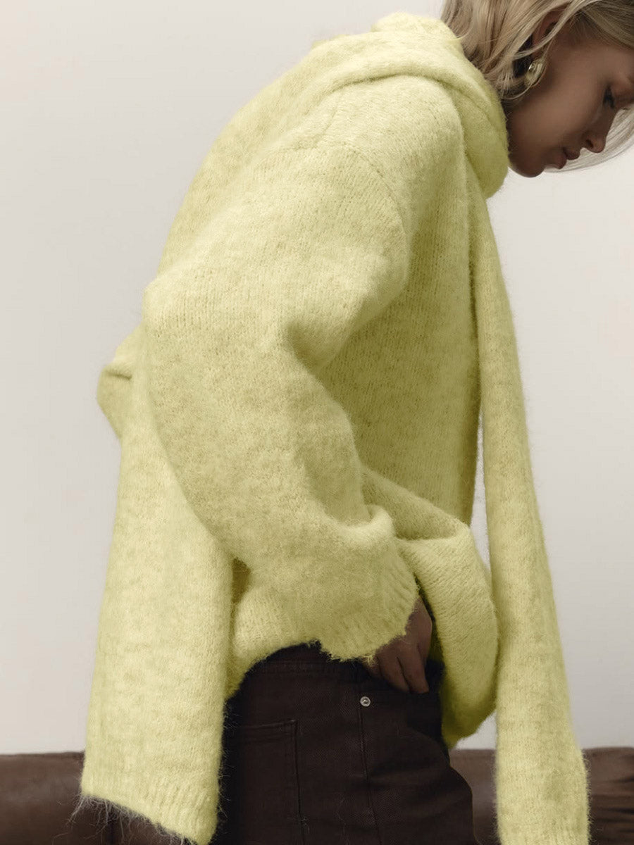 Women's Acrylic Knit Sweater Tops - RIHOAS