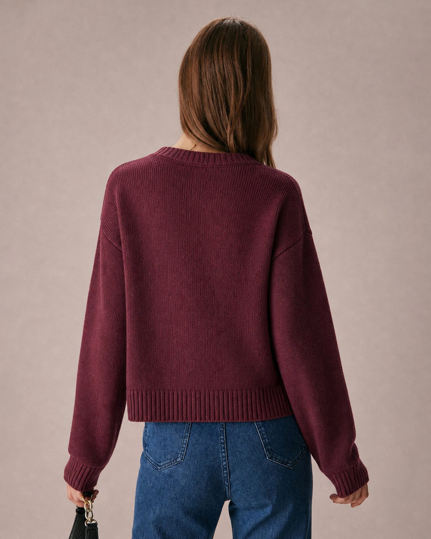Women's Acrylic Knit Sweater - RIHOAS