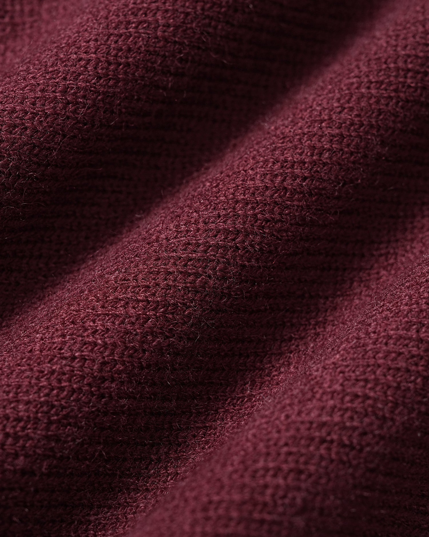 Wine Red Round Neck Button Knit Cardigan 04