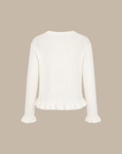 Off White Single Breasted Knit Cardigan 03