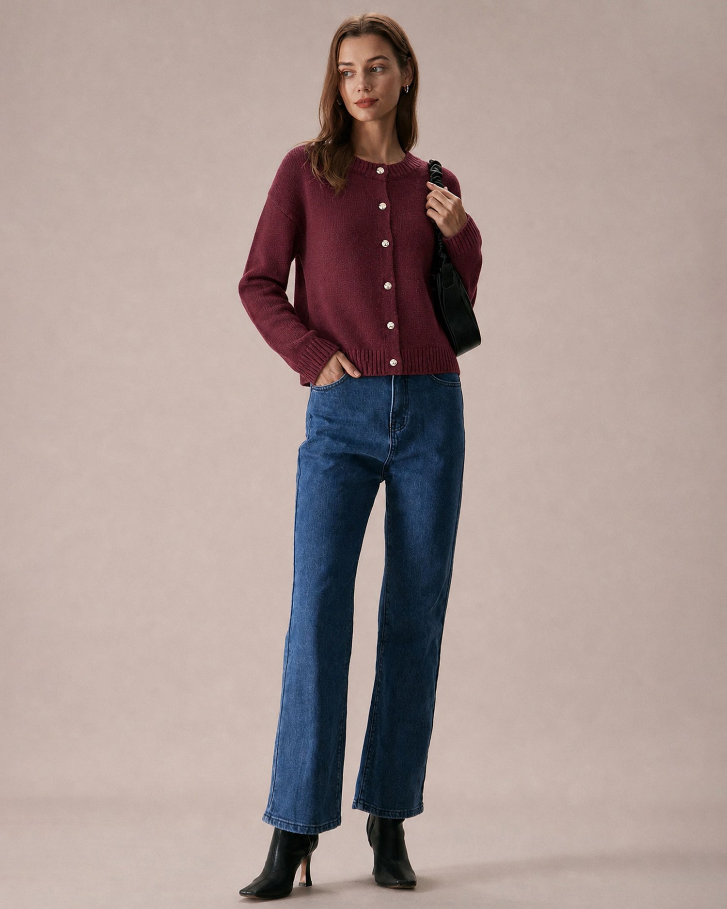 Women's Acrylic Knit Sweater - RIHOAS