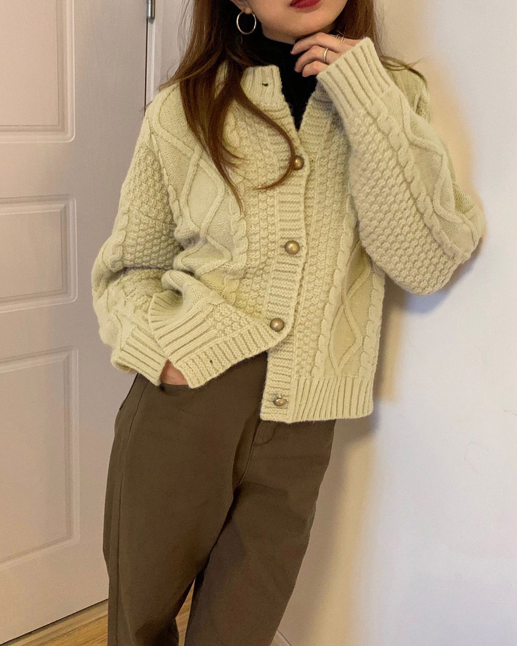 Women's Acrylic Knit Sweater Tops - RIHOAS
