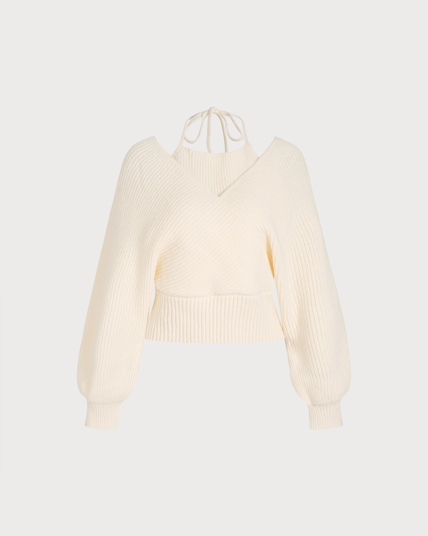 Women's Acrylic Knit Sweater - RIHOAS - 01