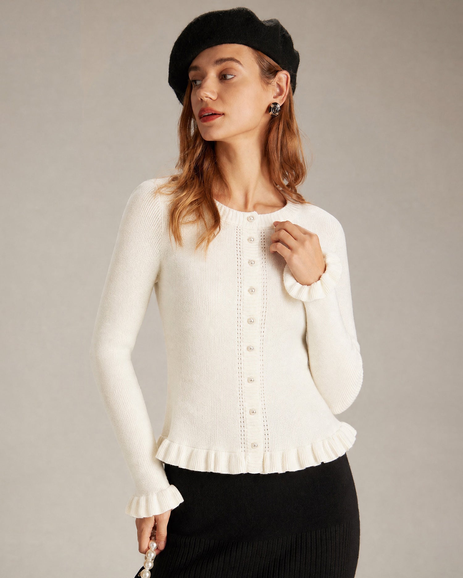 Women's Acrylic Knit Sweater - RIHOAS