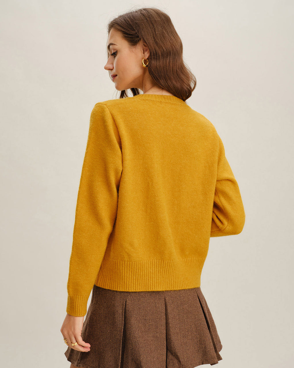 Women's Acrylic Knit Sweater Tops - RIHOAS
