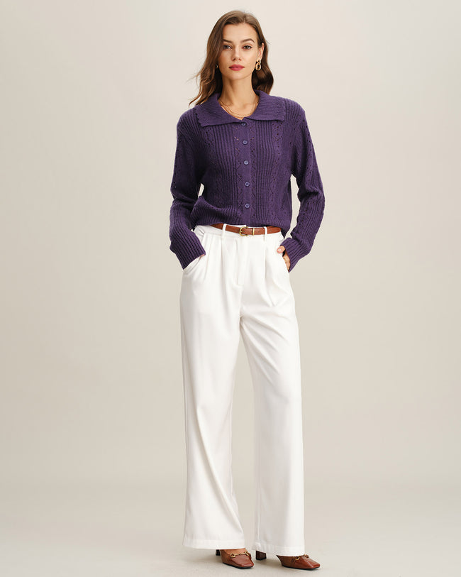 Women's Acrylic Knit Sweater Tops - RIHOAS