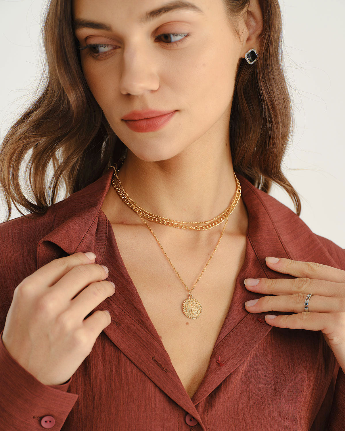 Women's Alloy Necklace Gold Necklaces - RIHOAS