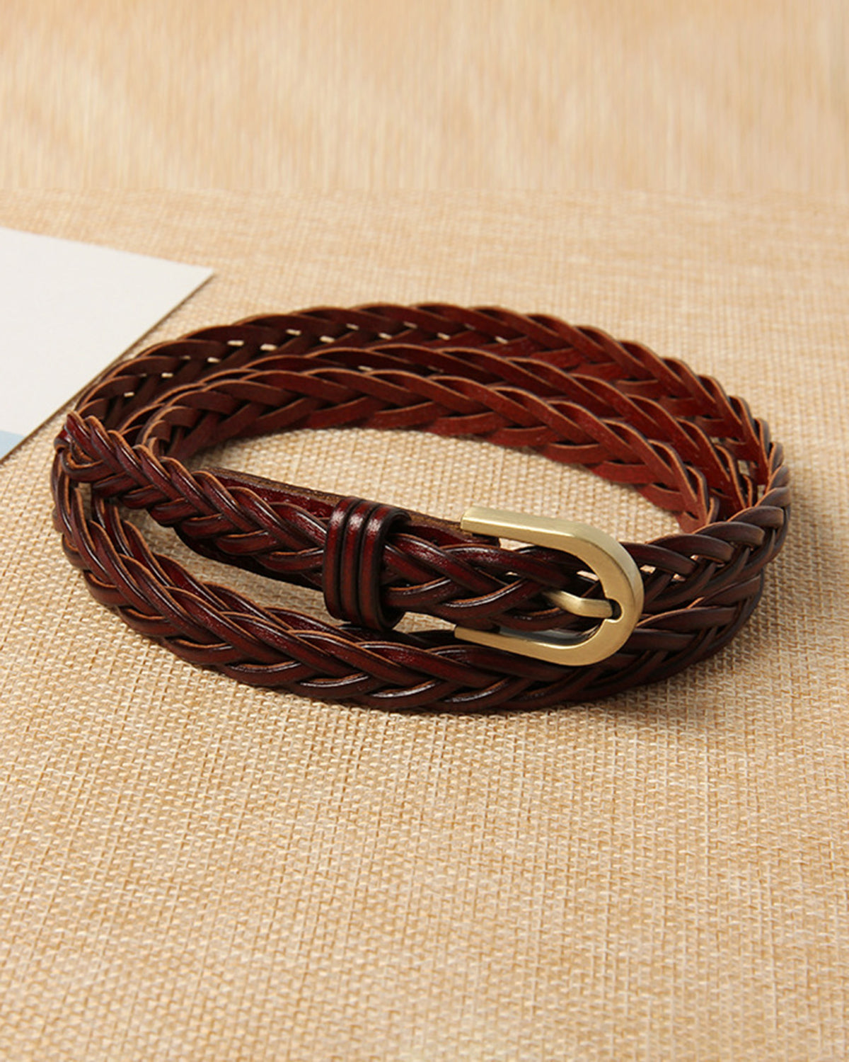 Women's Belt Wine Red Belts - RIHOAS