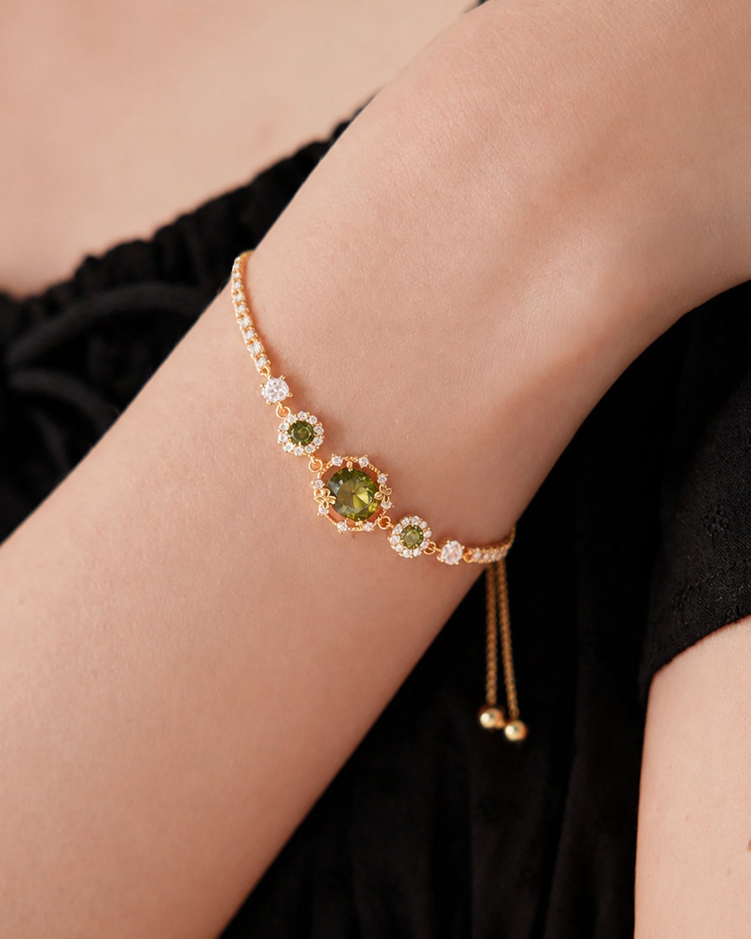 Green Brass Bracelets - RIHOAS - 01