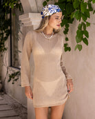 Women's Crocheted Backless Tie-up Cover-up Cover-ups - RIHOAS