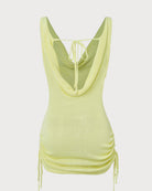 Women's drawstring crocheted cover-up Cover-ups - RIHOAS