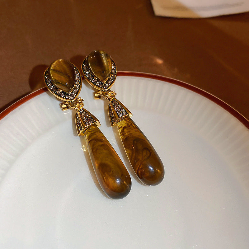 Women's Earrings Brown Earrings - RIHOAS