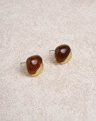 Women's Earrings Brown - RIHOAS
