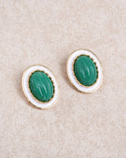 Women's Earrings Green Earrings - RIHOAS