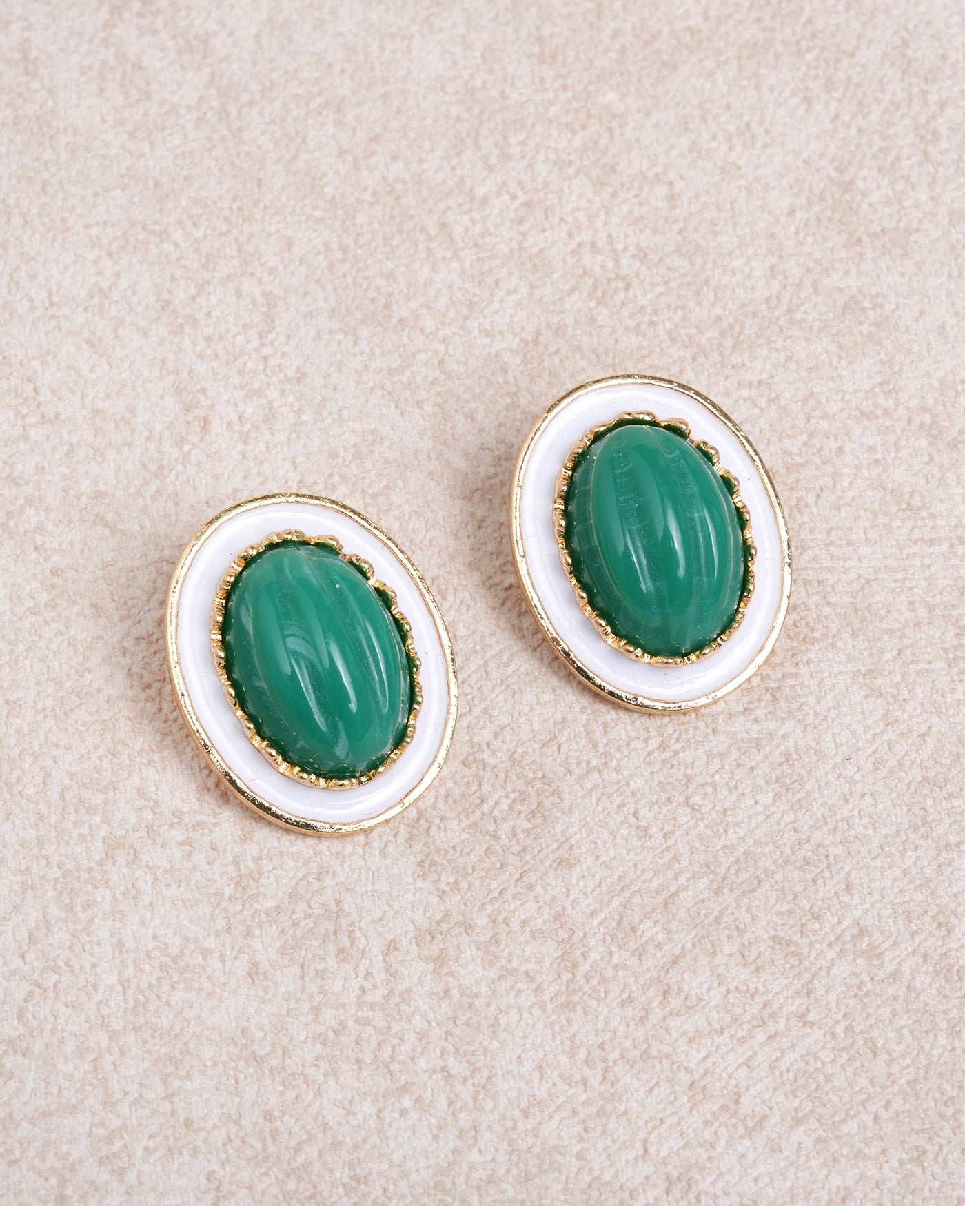 Women's Earrings Green Earrings - RIHOAS