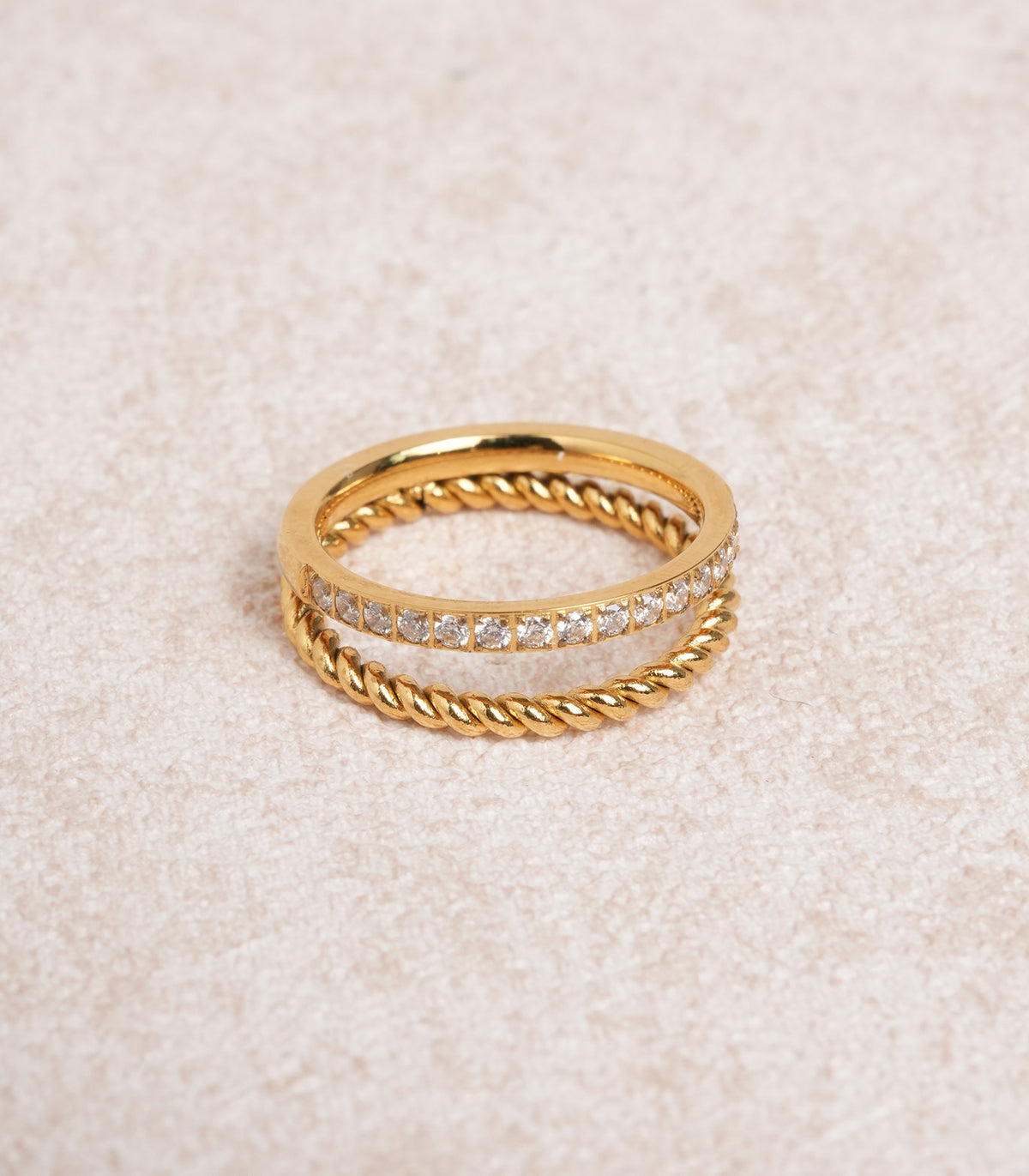 Women's electroplated zircon ring Rings - RIHOAS