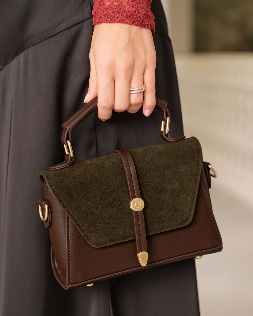 Women's Faux Leather Shoulder Bag Coffee Bags - RIHOAS