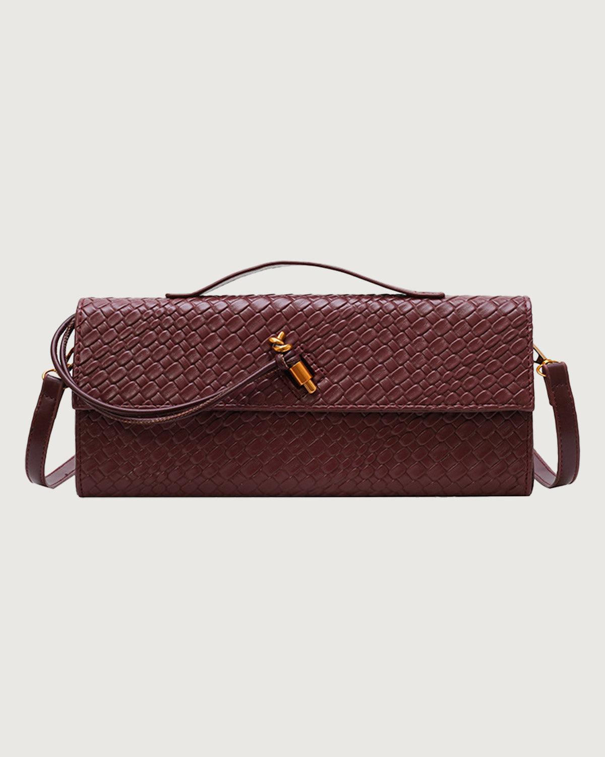 Women's Handbags Wine Red Bags - RIHOAS