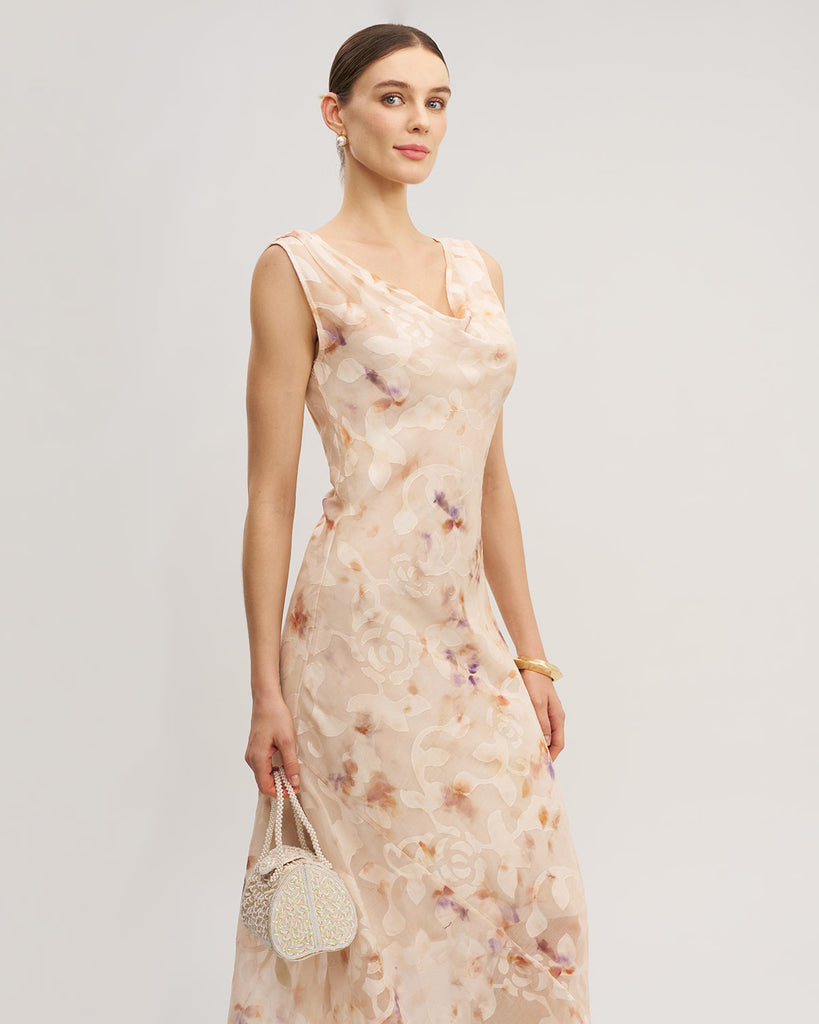 Women's jacquard texture retro pile collar dress Dresses - RIHOAS