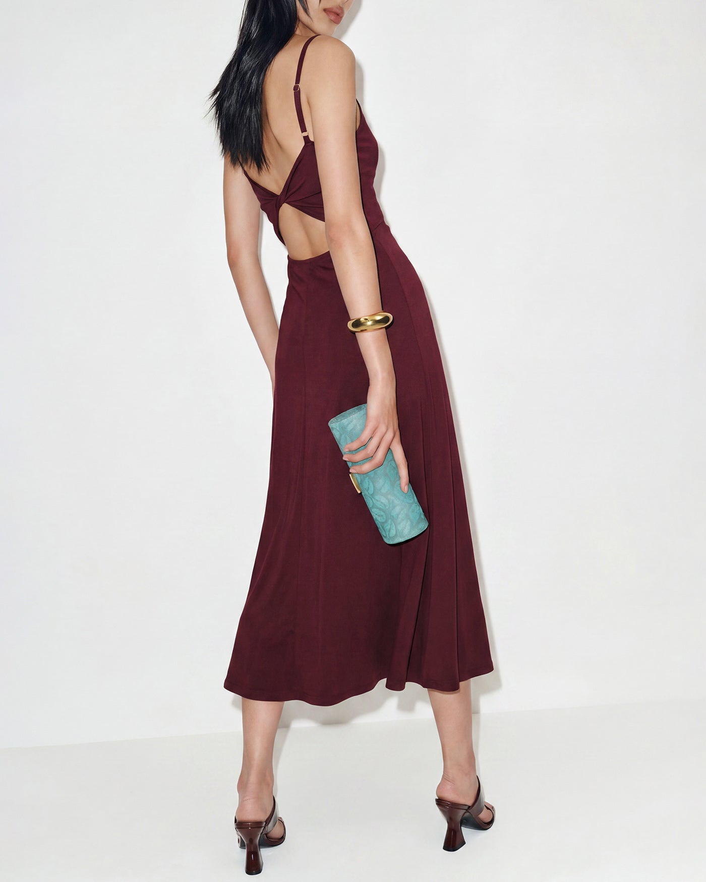 Wine Red X Cross Knit Slip Maxi Dress & Reviews - Wine Red - Dresses