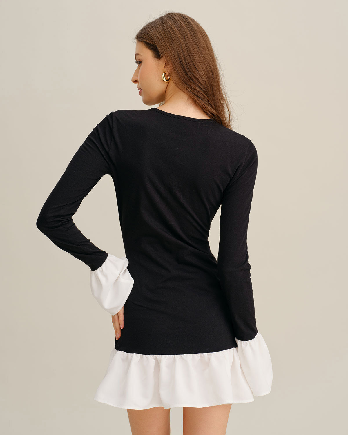 Women's Knit Cotton Mini Dress Dresses - RIHOAS