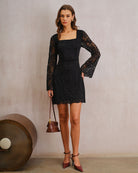 Women's Knit Nylon Mini Dress Dresses - RIHOAS
