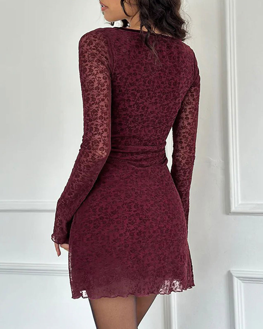 Women's Knit Nylon Mini Dress Dresses - RIHOAS