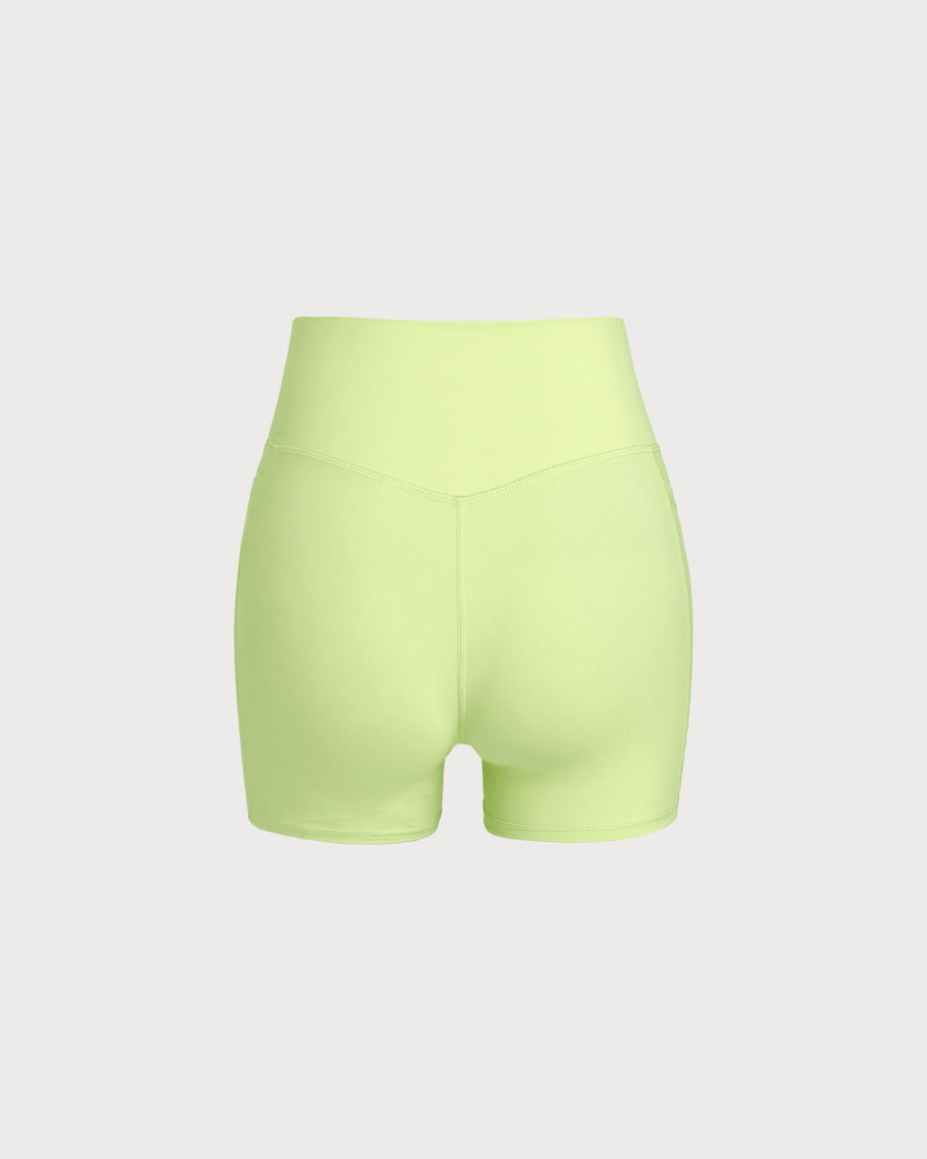 Women's Knit Nylon Side Pocket Yoga Shorts Yoga Bottoms - RIHOAS