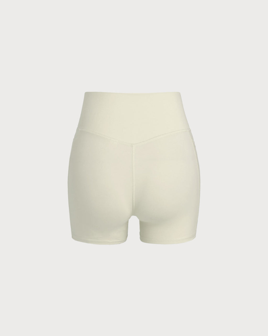 Women's Knit Nylon Side Pocket Yoga Shorts Yoga Bottoms - RIHOAS