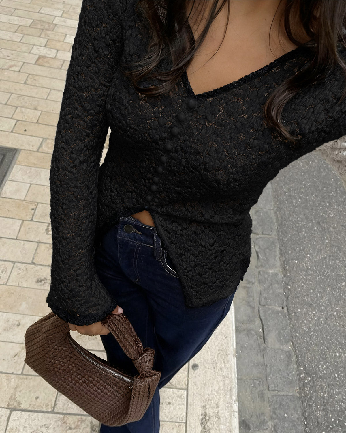 Women's Knit Nylon Top Tops - RIHOAS