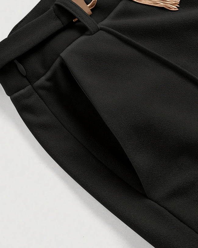 Women's Knit Polyester Casual Pants Bottoms - RIHOAS