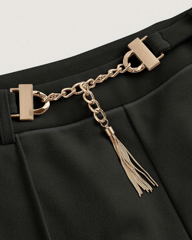 Women's Knit Polyester Casual Pants Bottoms - RIHOAS