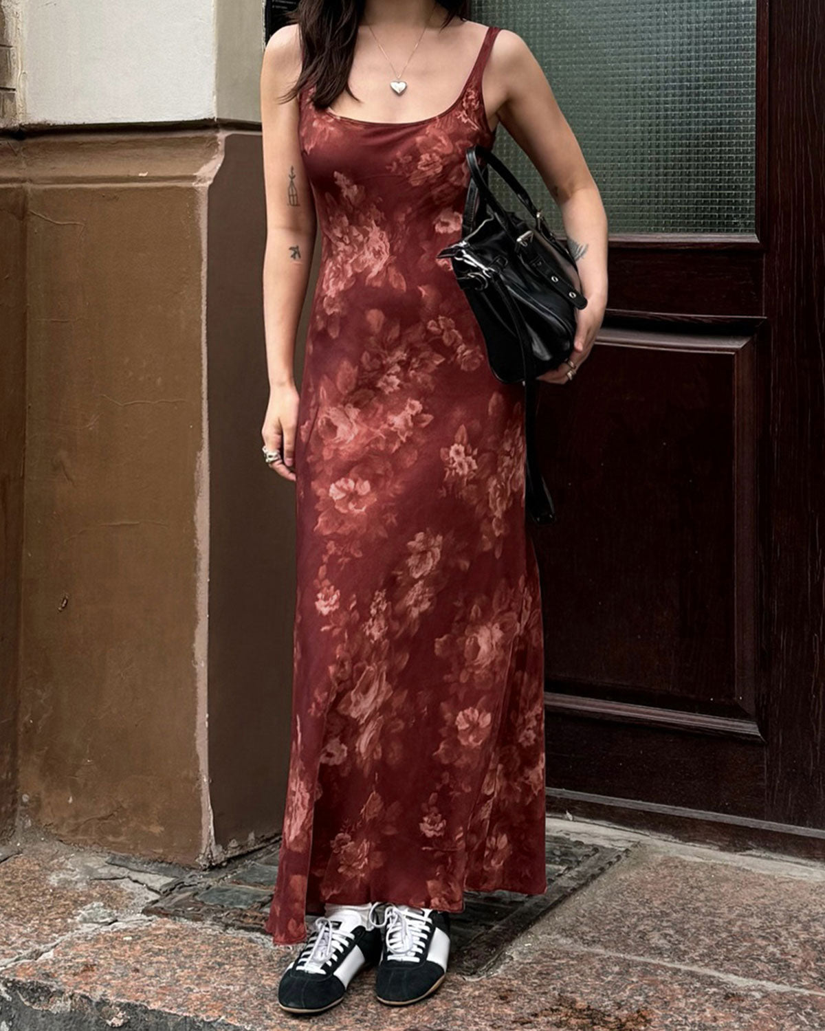 Women's Knit Polyester Maxi Dress Dresses - RIHOAS