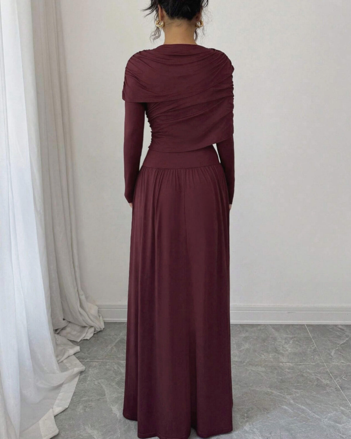 Women's Knit Polyester Maxi Dress Dresses - RIHOAS