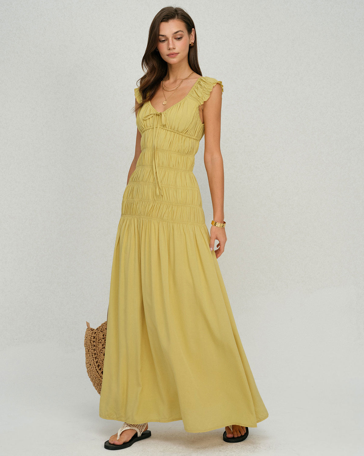 Women's Knit Polyester Maxi Dress Dresses - RIHOAS