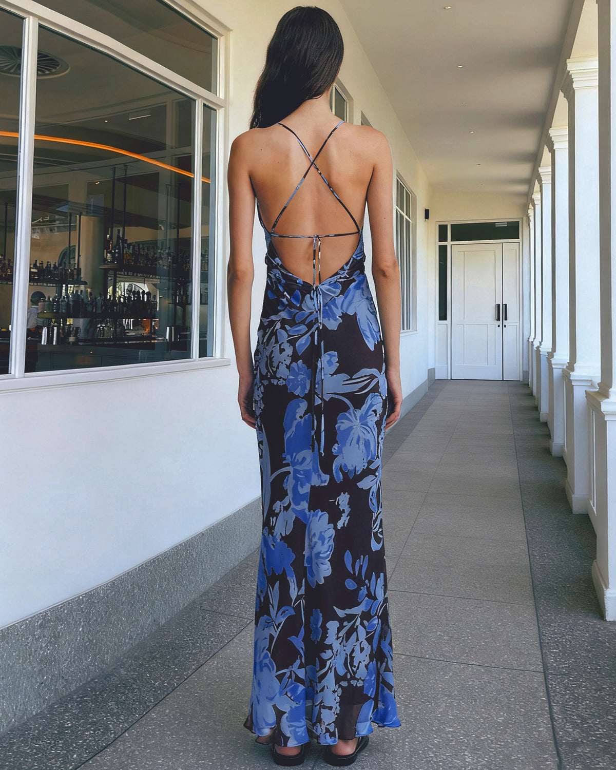 Women's Knit Polyester Maxi Dress Dresses - RIHOAS