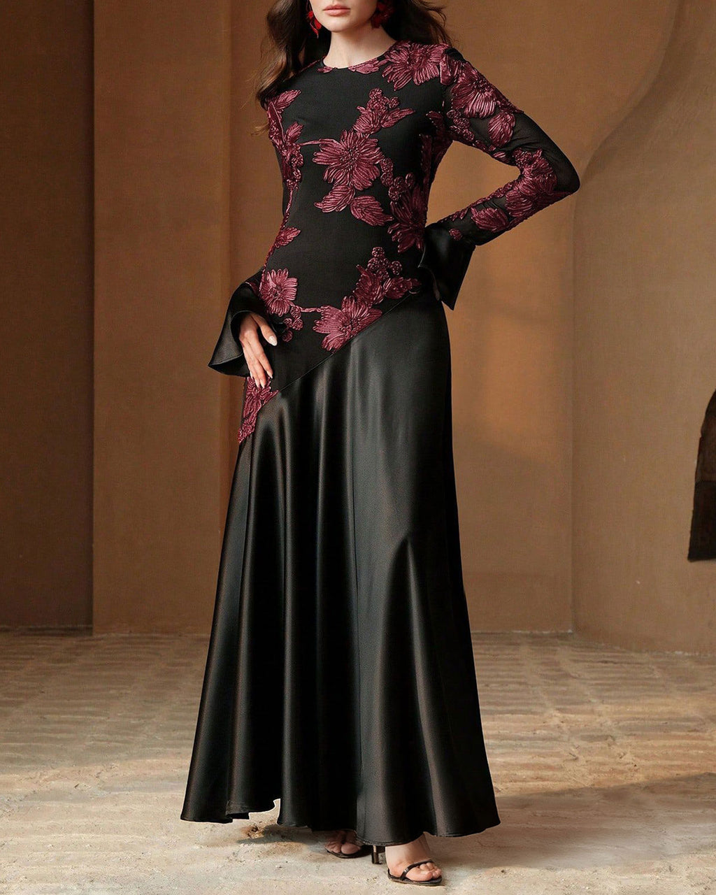 Women's Knit Polyester Maxi Dress Dresses - RIHOAS