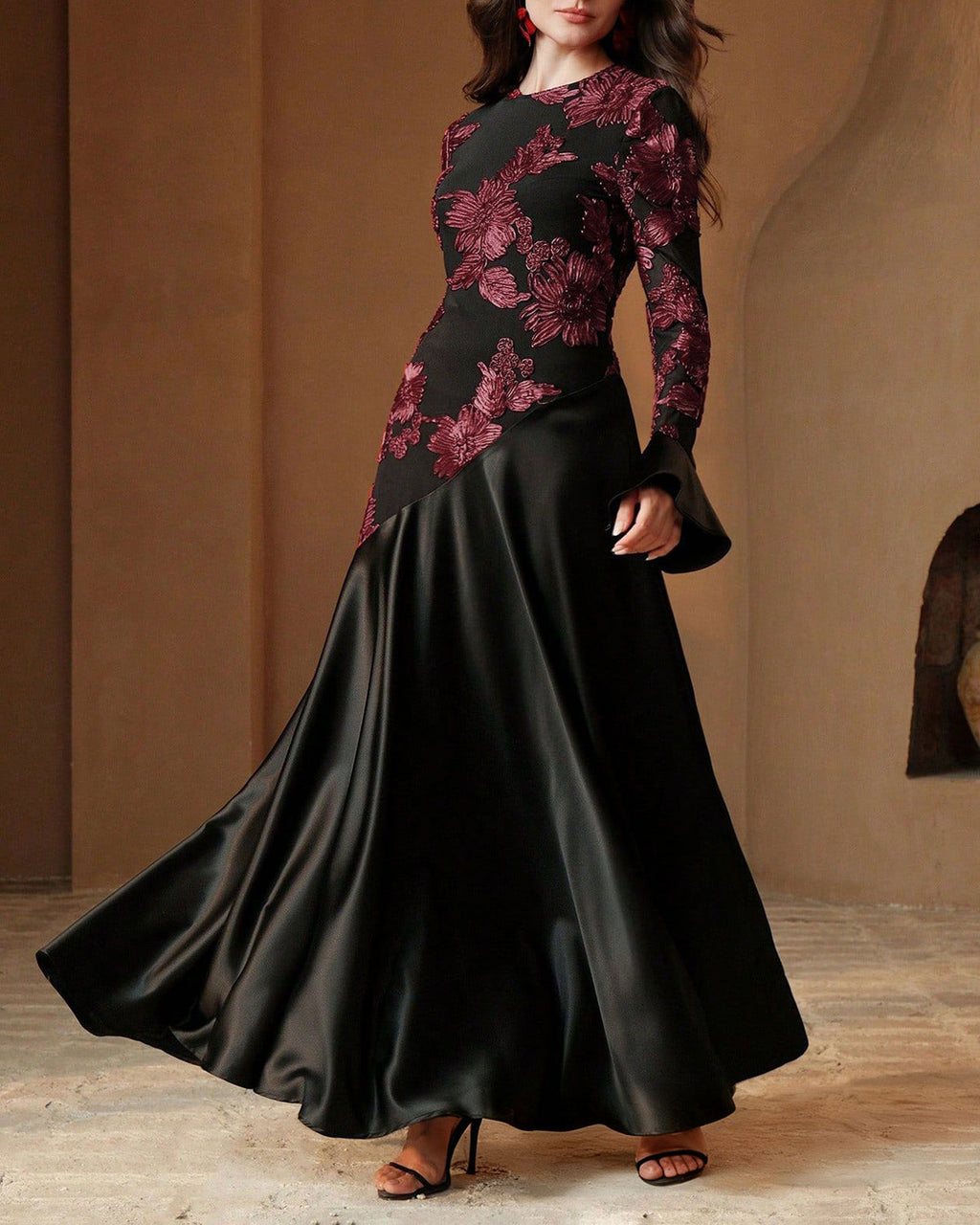 Women's Knit Polyester Maxi Dress Dresses - RIHOAS