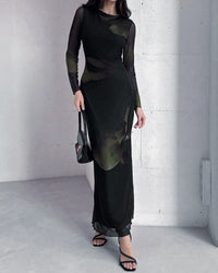 Women's Knit Polyester Maxi Dress Dresses - RIHOAS