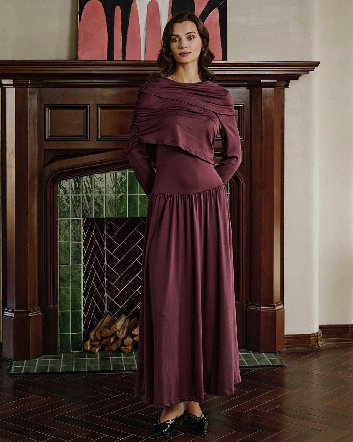 Women's Knit Polyester Maxi Dress Dresses - RIHOAS