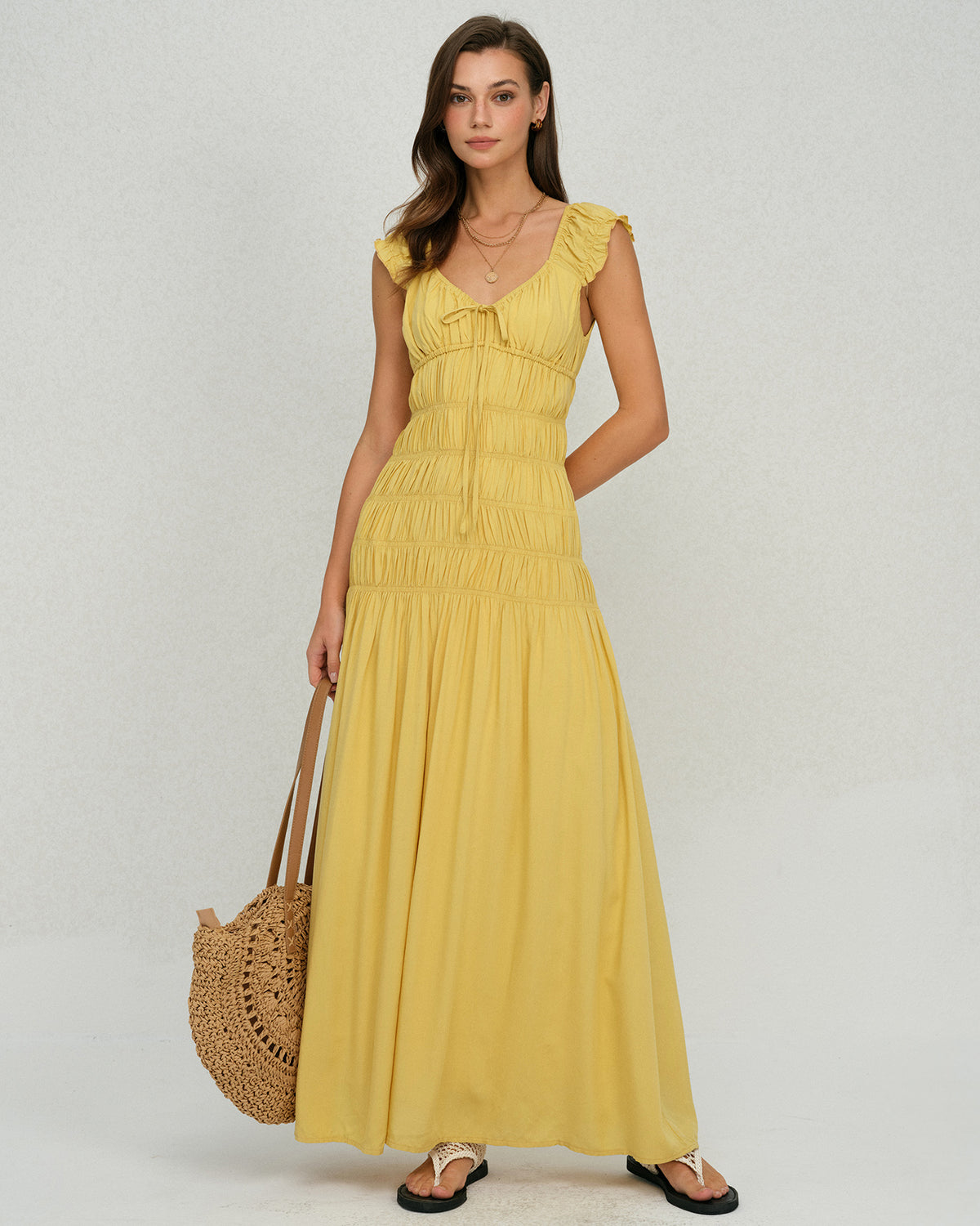 Women's Knit Polyester Maxi Dress Dresses - RIHOAS