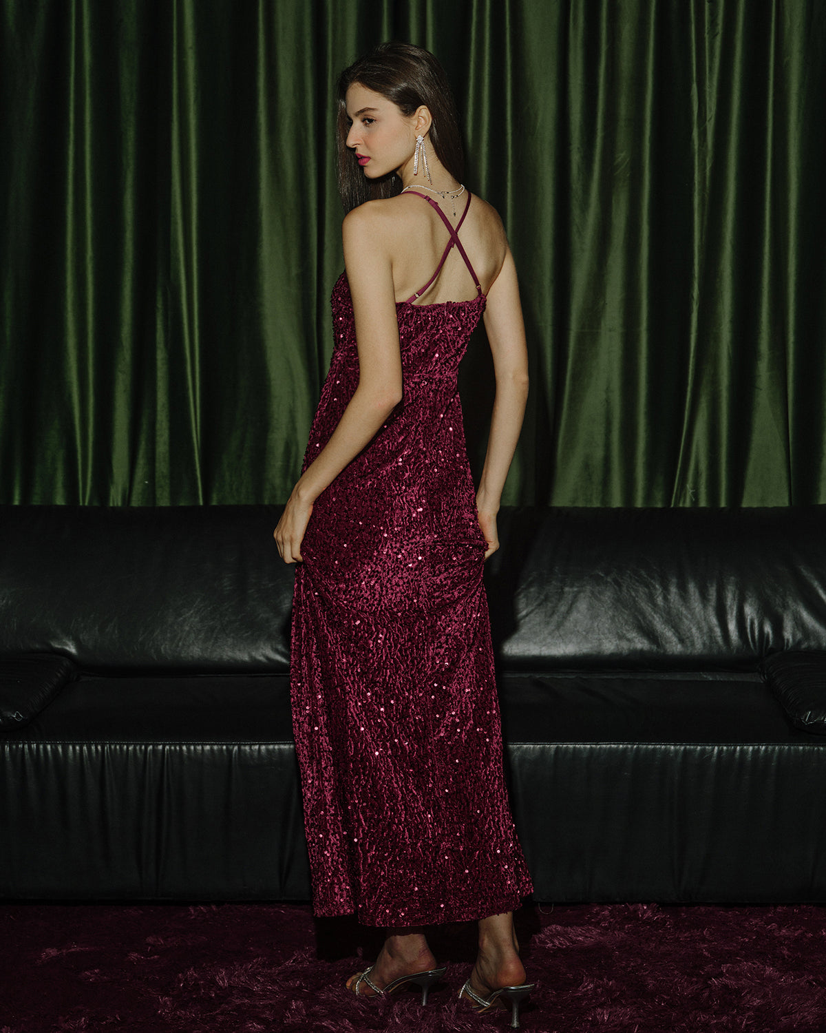 Women's Knit Polyester Maxi Dress Dresses - RIHOAS