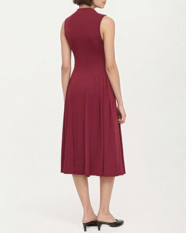 Women's Knit Polyester Midi Dress Dresses - RIHOAS