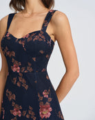 Women's Knit Polyester  Midi Dress Dresses - RIHOAS