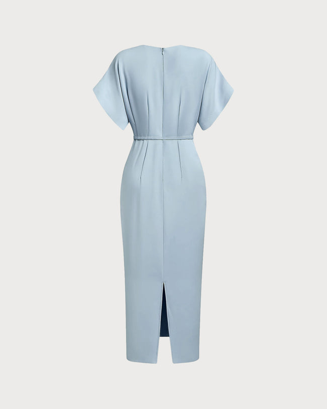 Women's Knit Polyester Midi Dress Dresses - RIHOAS