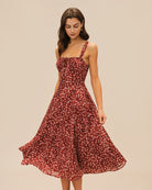 Women's Knit Polyester Midi Dress Dresses - RIHOAS