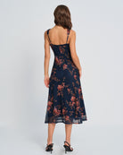 Women's Knit Polyester  Midi Dress Dresses - RIHOAS