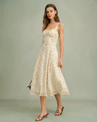 Women's Knit Polyester Midi Dress Dresses - RIHOAS